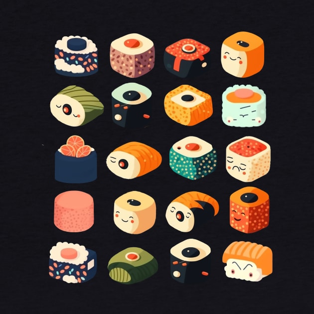 sushi pattern by retrocolorz